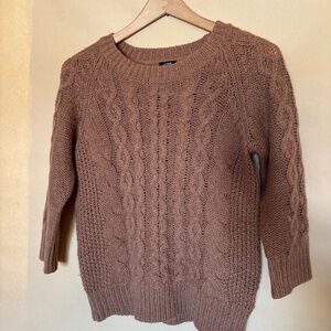 Cable knit sweater